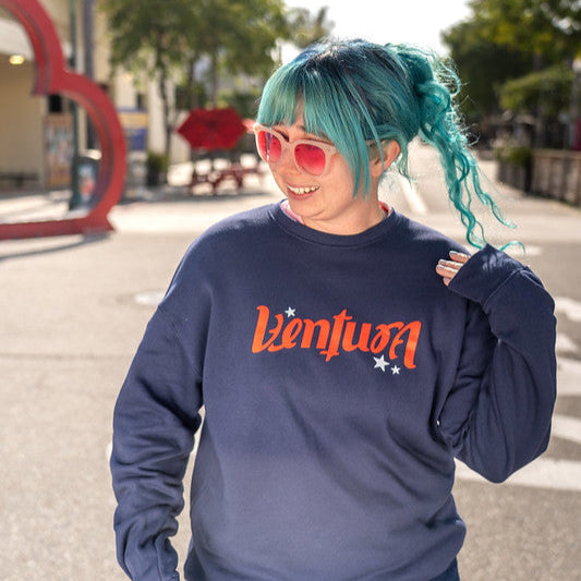Logo & Stars Crewneck