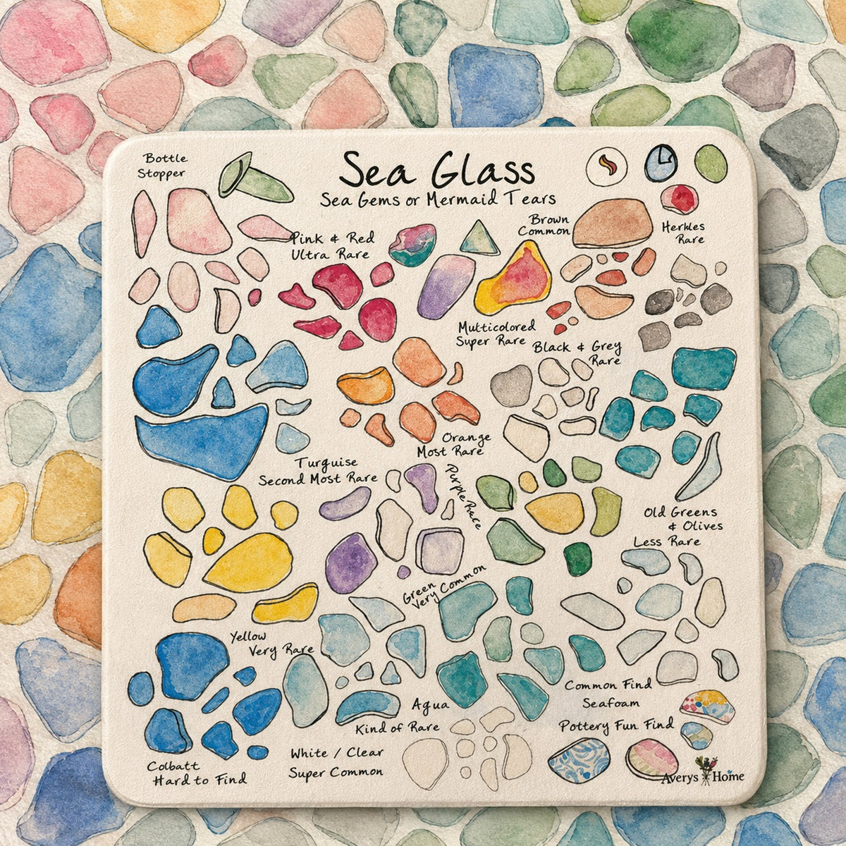 Sea Glass Coasters