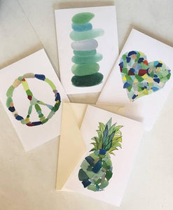 Sea Glass Note Cards